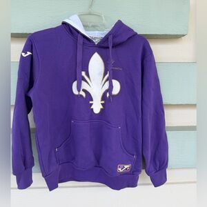 Purple Hoodie with Fleur-de-Lis Design Florence